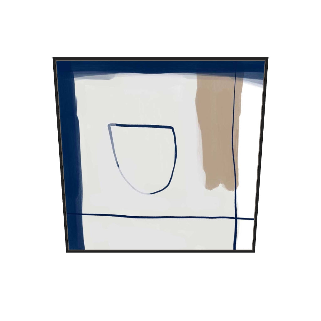 [ah-ar-v1:9f169730bf88da1133629be4] Still Life Study III Canvas Art — 100 x 100 cm, black frame (AR scale)