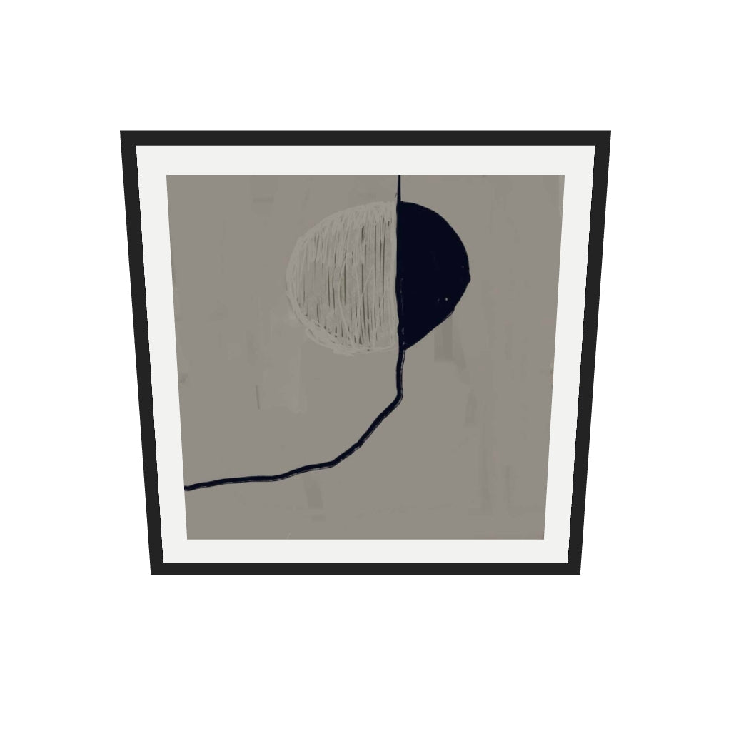 [ah-ar-v1:91003683915ff04d905adb15] Moonlit Skies Art Print — 70 x 70 cm, black frame (AR scale)