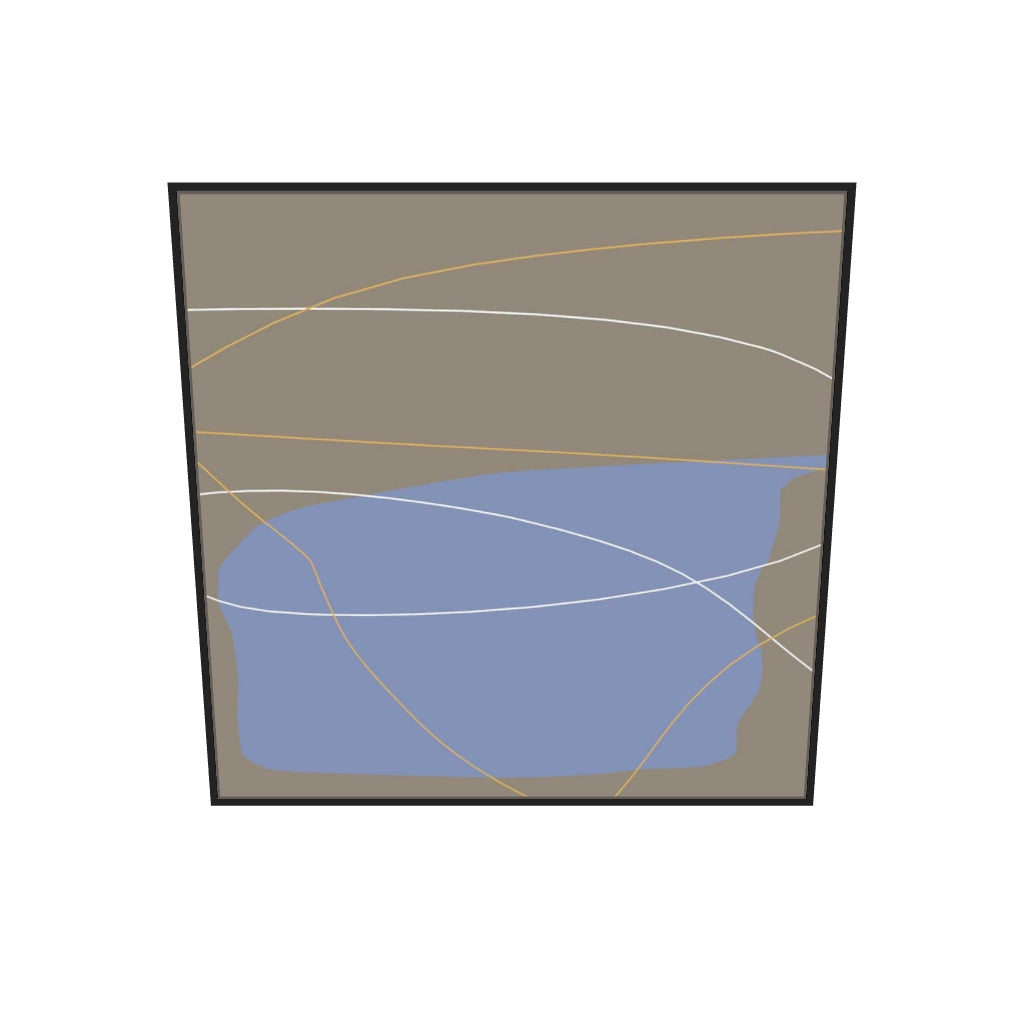 [ah-ar-v1:ae8e5b24040dc69e62b4392f] Into Abstraction Canvas Art — 100 x 100 cm, black frame (AR scale)