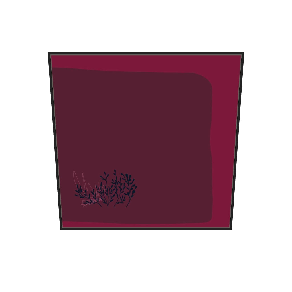 [ah-ar-v1:36aec4316aafb5ad402f5277] Viva Magenta III Canvas Art — 100 x 100 cm, black frame (AR scale)
