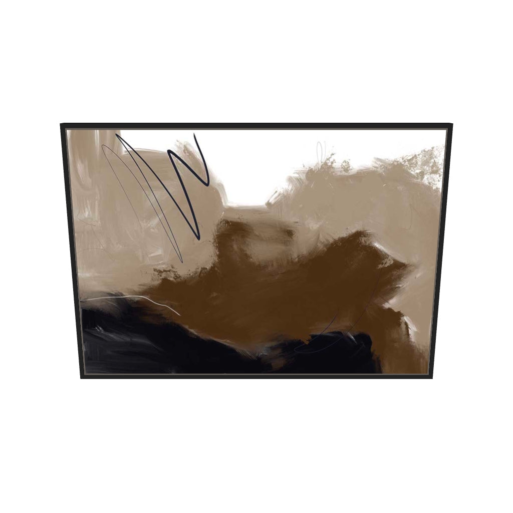 [ah-ar-v1:e90af96f41419e9d8f66b0a1] Dark Matter Canvas Art — 70 x 100 cm, black frame (AR scale)