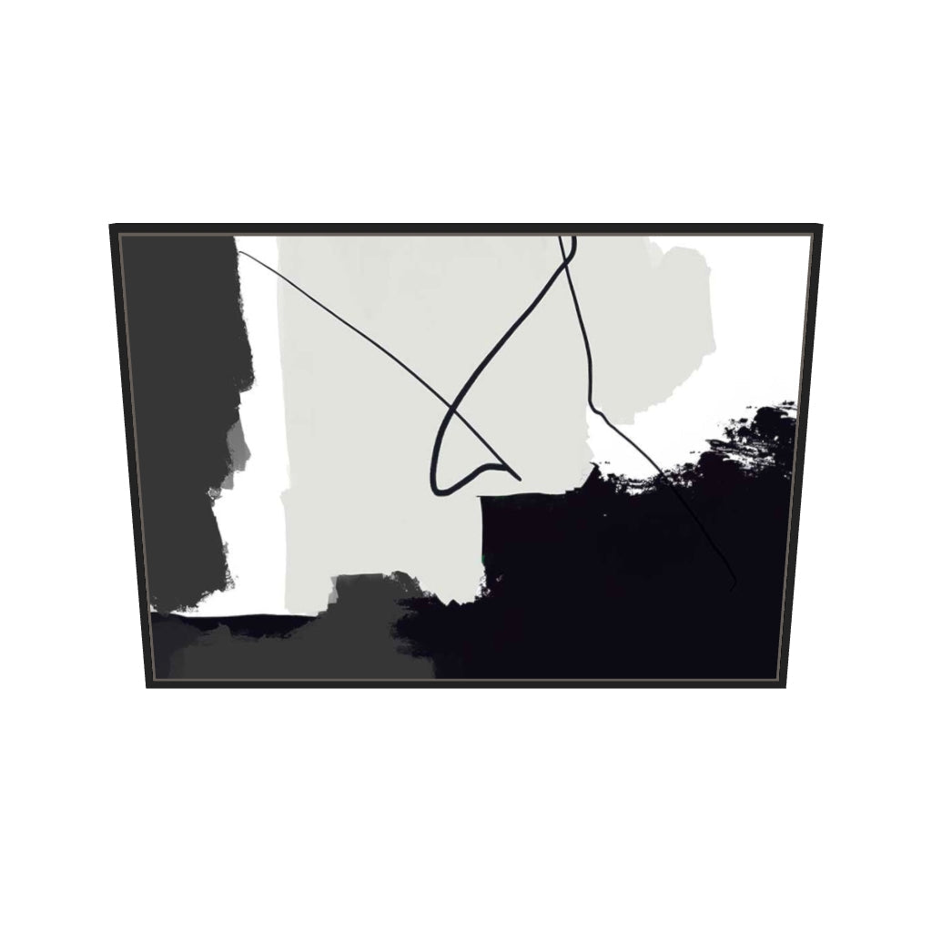 [ah-ar-v1:991c321313a42243c327aa27] Brushed Grey Palette Canvas Art — 70 x 100 cm, black frame (AR scale)