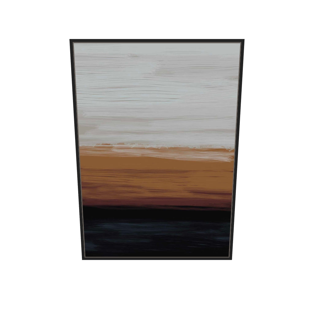 [ah-ar-v1:9ceb040f78a61206b55e87cf] Orange Sunset Canvas Art — 70 x 100 cm, black frame (AR scale)