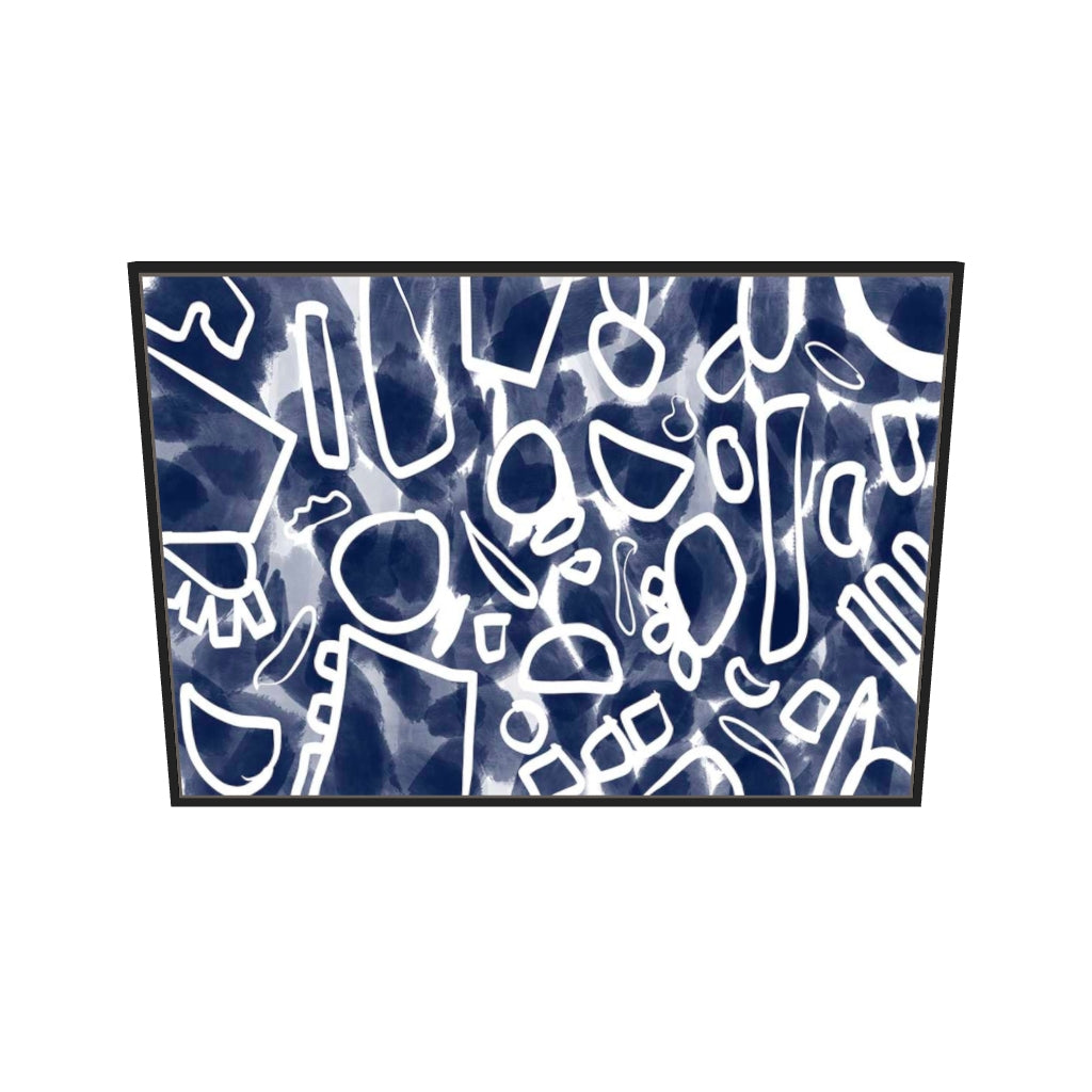 [ah-ar-v1:83d3fe5e5d7148ba8247e0fa] Blueprint II Canvas Art — 70 x 100 cm, black frame (AR scale)