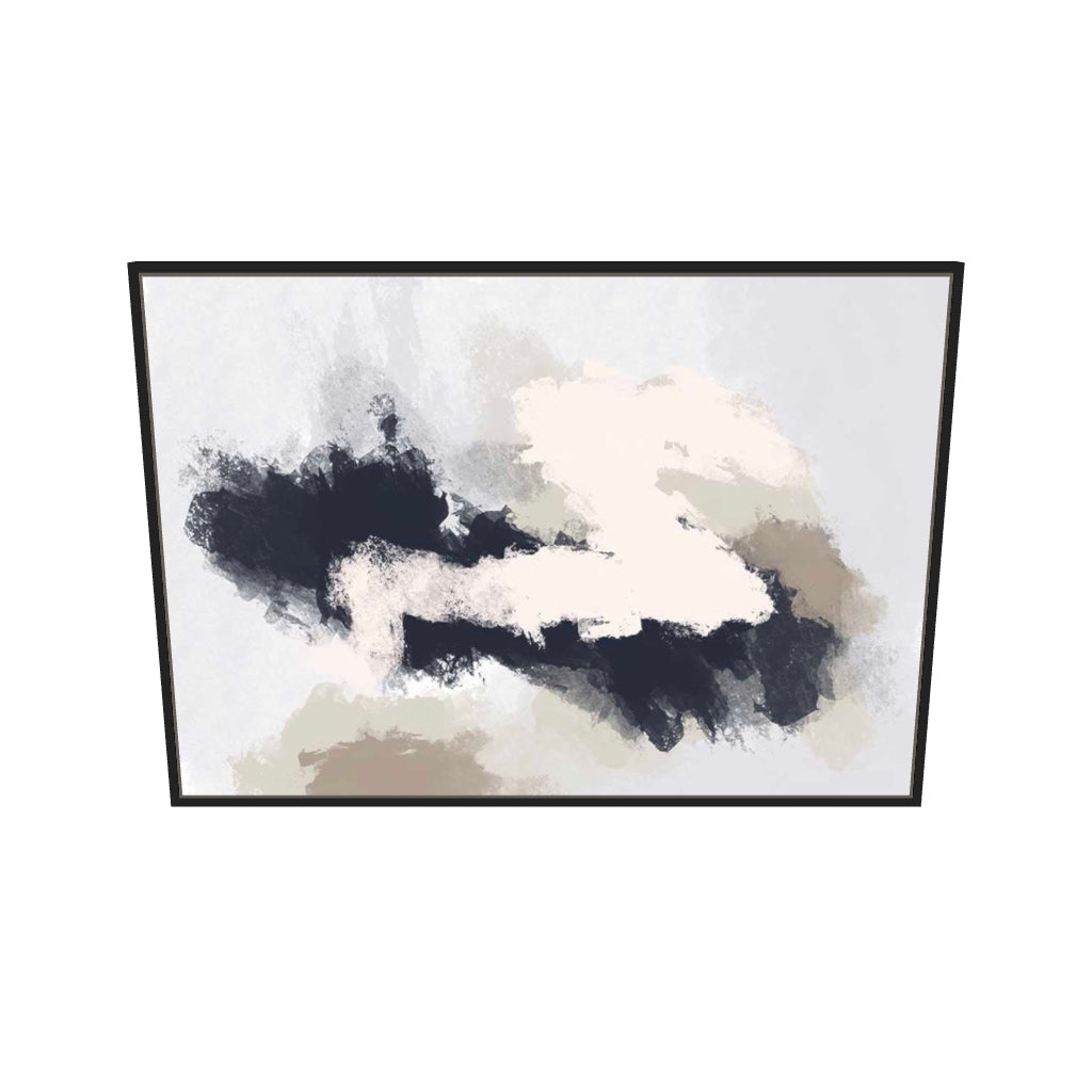 [ah-ar-v1:4be5facc75eae99b0522636a] Desert Rain Canvas Art — 70 x 100 cm, black frame (AR scale)
