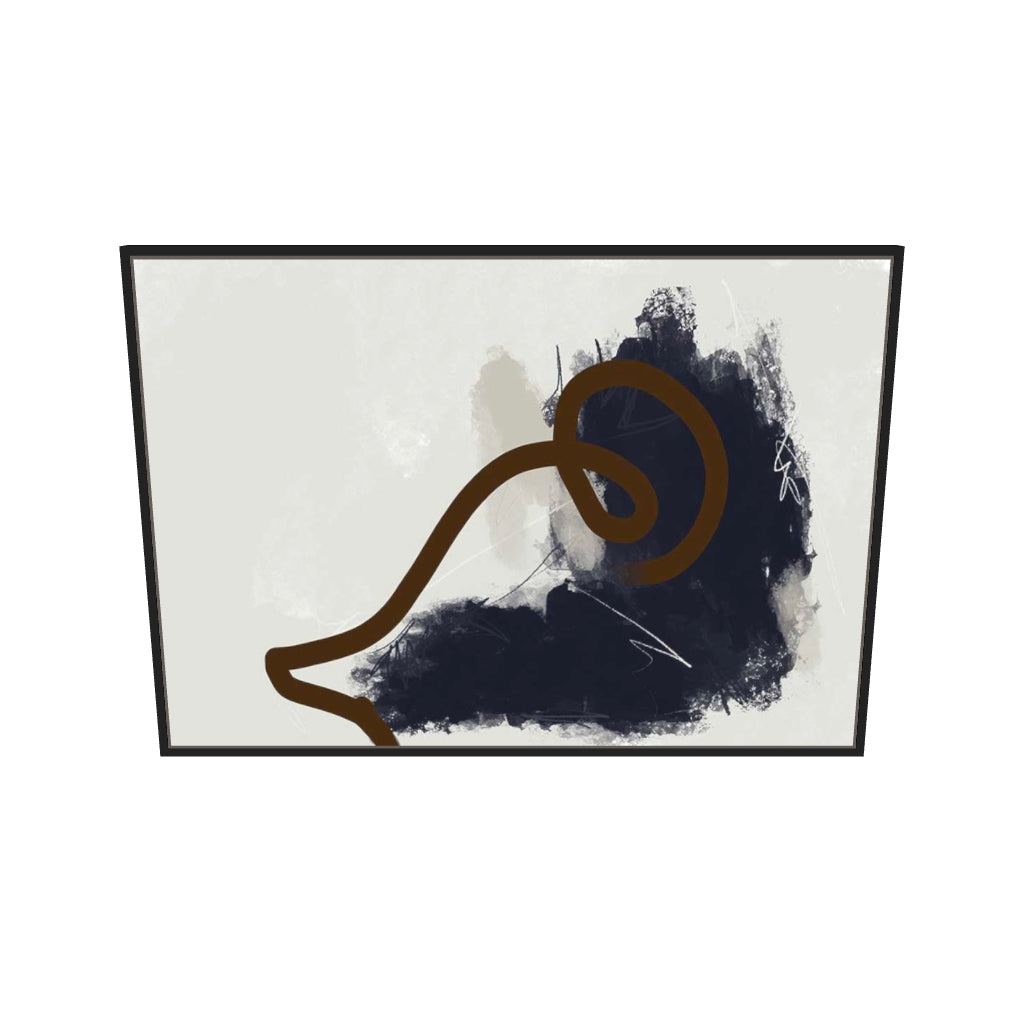 [ah-ar-v1:d975c2bd38a62f46c4f49391] Over The Curve Canvas Art — 70 x 100 cm, black frame (AR scale)