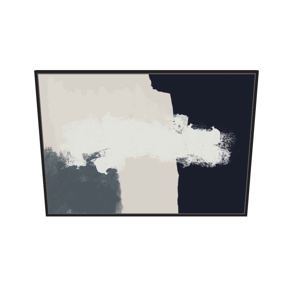 [ah-ar-v1:3468adcc4e7fc25fca8756e3] Viva Abstract Canvas Art — 70 x 100 cm, black frame (AR scale)
