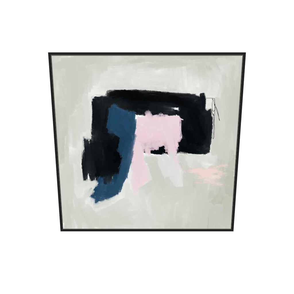 [ah-ar-v1:f0091f291b6cb1dcd5b86a26] Obsession Canvas Art — 100 x 100 cm, black frame (AR scale)