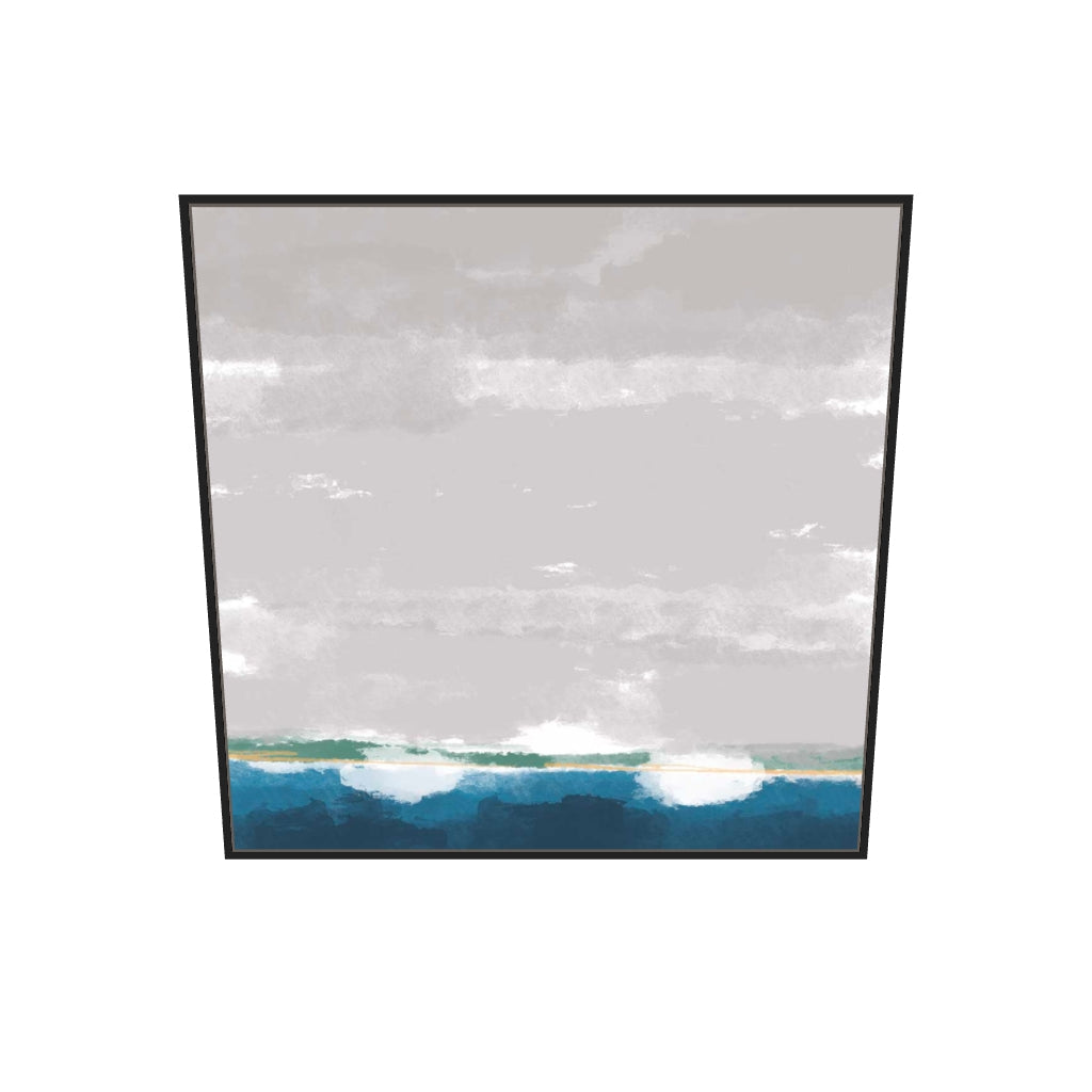 [ah-ar-v1:0cc949bb07dcd69626bb4441] The Boat Yard Canvas Art — 100 x 100 cm, black frame (AR scale)