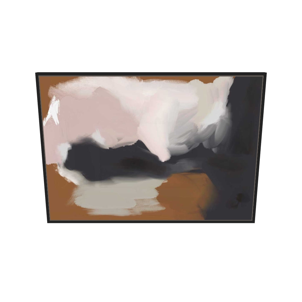 [ah-ar-v1:e108cefa54b5ae22106fe648] The Island Canvas Art — 70 x 100 cm, black frame (AR scale)