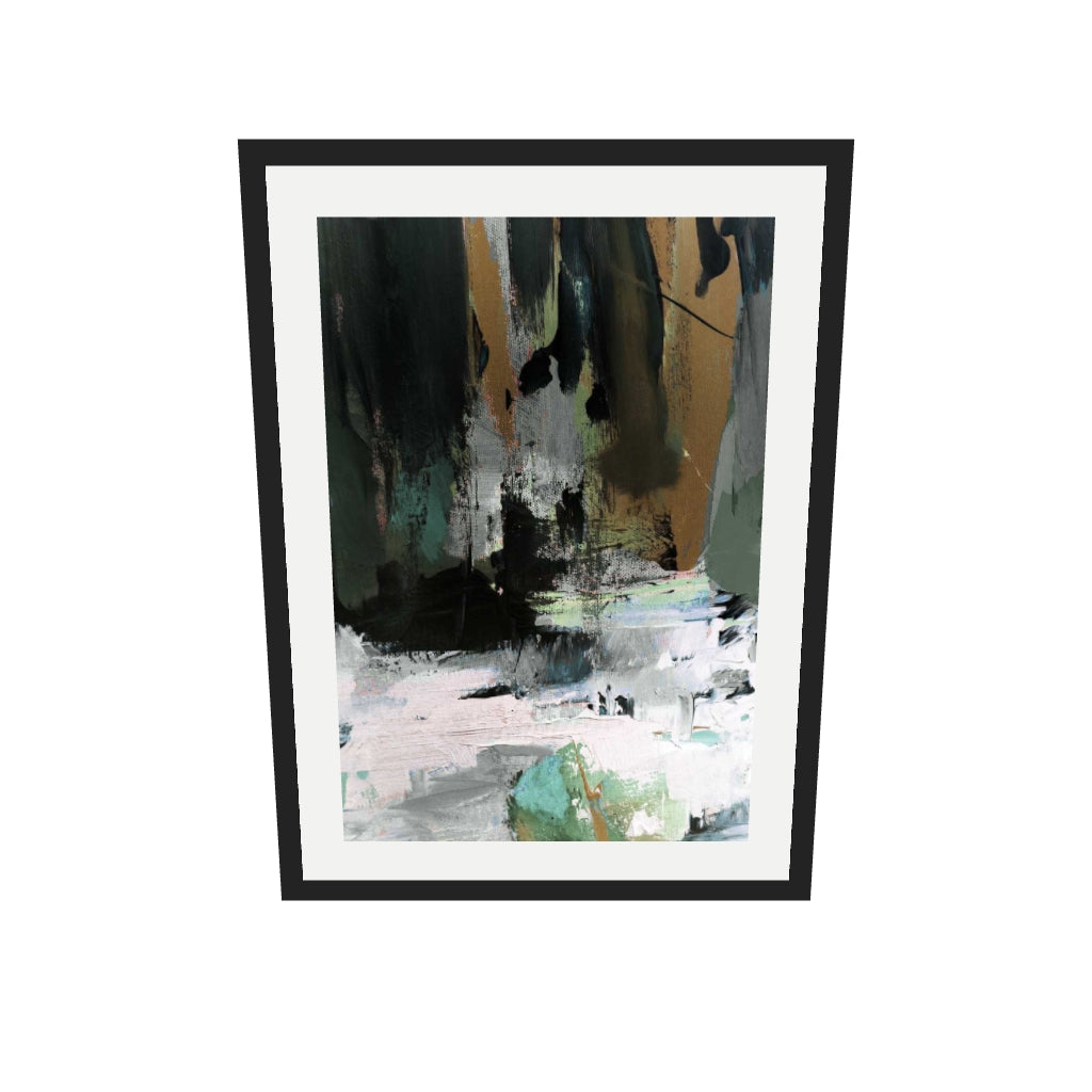 [ah-ar-v1:50919b6946929ada25f79293] Through The Tropics Art Print — 50 x 70 cm, black frame (AR scale)