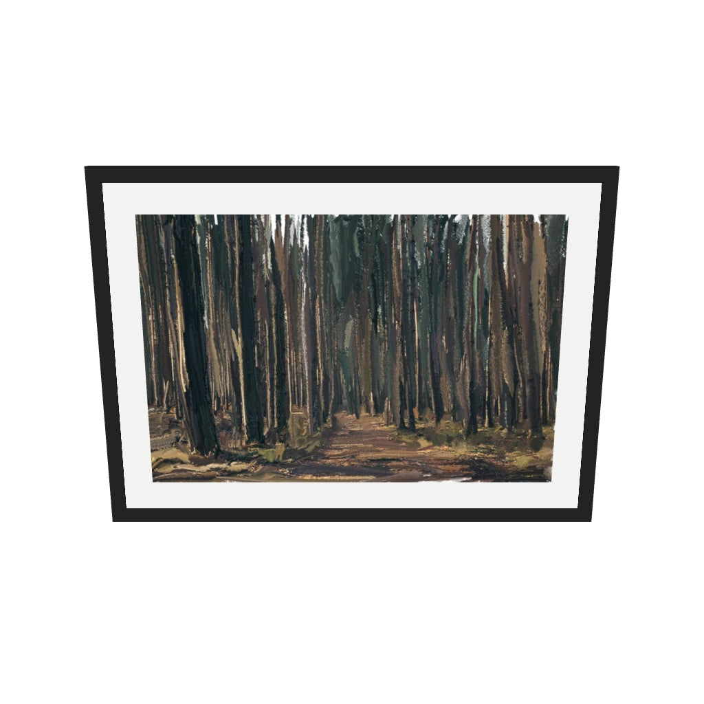 [ah-ar-v1:a1fe755ffecef121de1499e7] Norwegian Landscape Art Print — 50 x 70 cm, black frame (AR scale)
