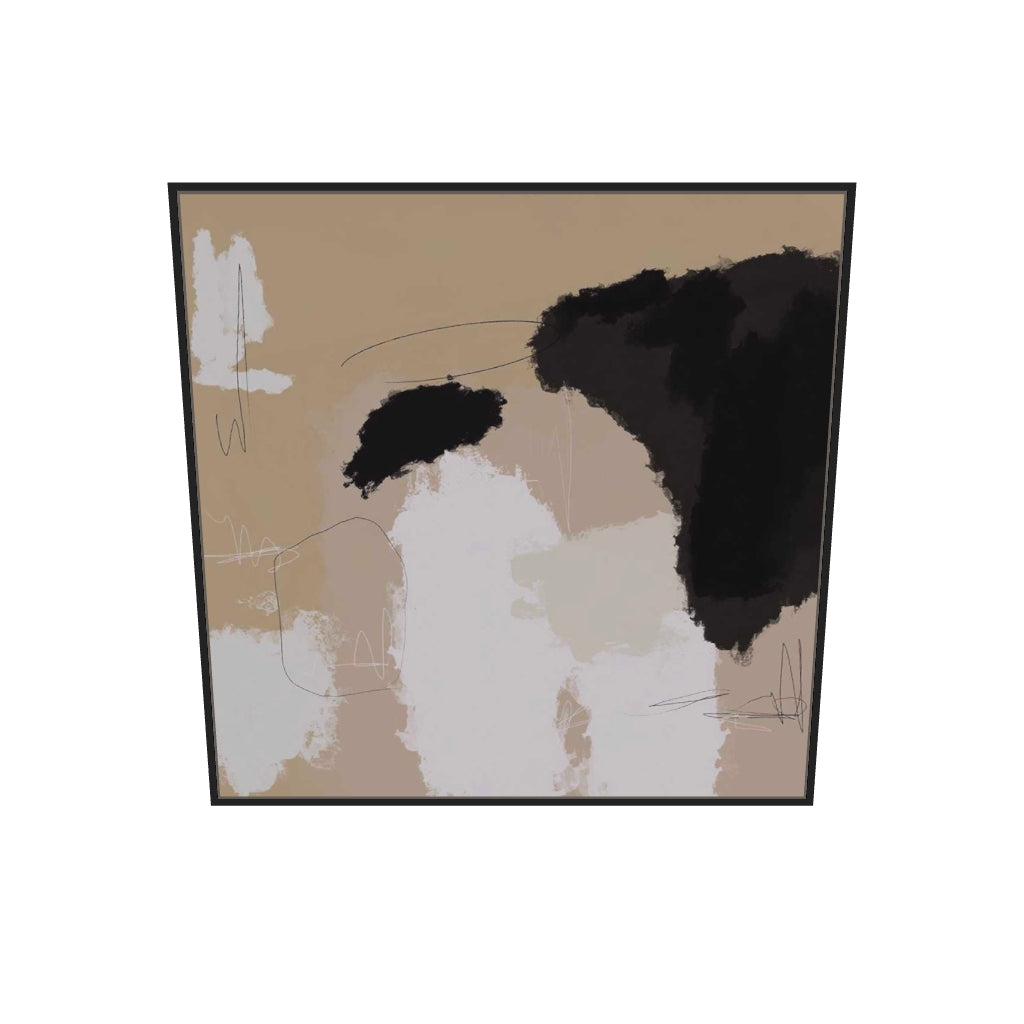 [ah-ar-v1:845ff8668c850f2fb4d581a7] Drifting Canvas Art — 100 x 100 cm, black frame (AR scale)