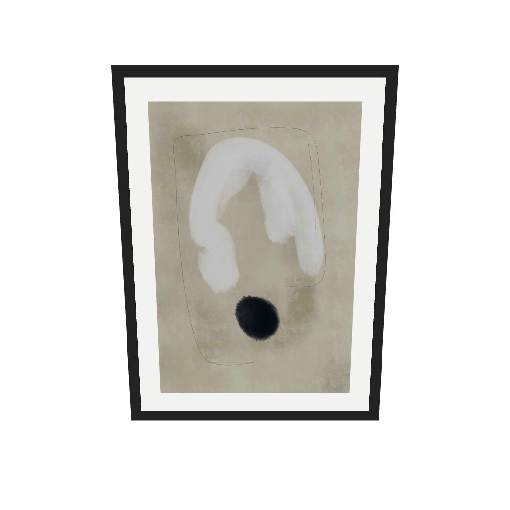 [ah-ar-v1:320707dd46dd5ff0659f5bda] Limestone Rocks Art Print — 50 x 70 cm, black frame (AR scale)