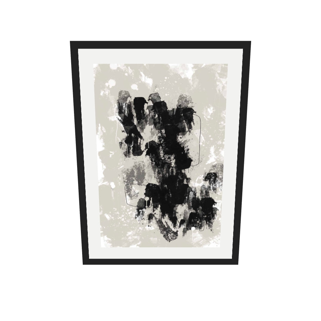 [ah-ar-v1:fb8e4840ea39c5aa26326a6f] Construction Art Print — 50 x 70 cm, black frame (AR scale)