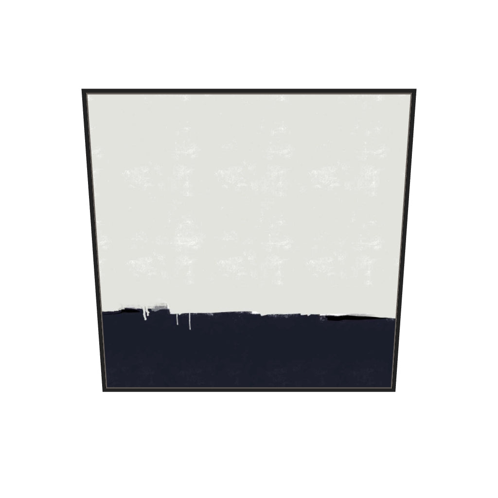 [ah-ar-v1:4f3a843f47c832b43220e560] Horizontal Landscapes Canvas Art — 100 x 100 cm, black frame (AR scale)