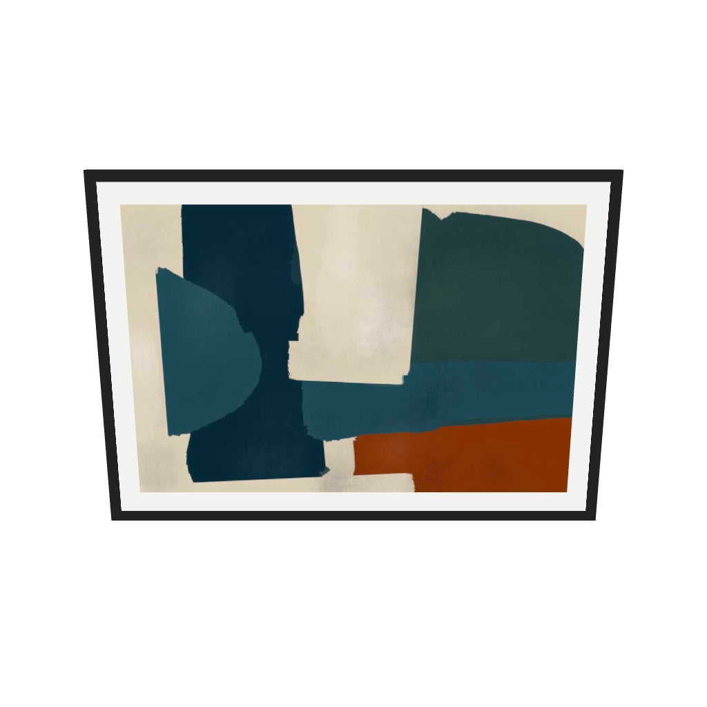[ah-ar-v1:5da5d4f98c7cd9291f711325] Collages Art Print — 70 x 100 cm, black frame (AR scale)