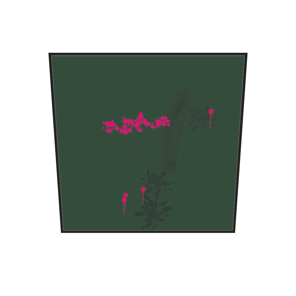 [ah-ar-v1:a83ea96be76d93608699c459] Earthy Strokes Canvas Art — 100 x 100 cm, black frame (AR scale)