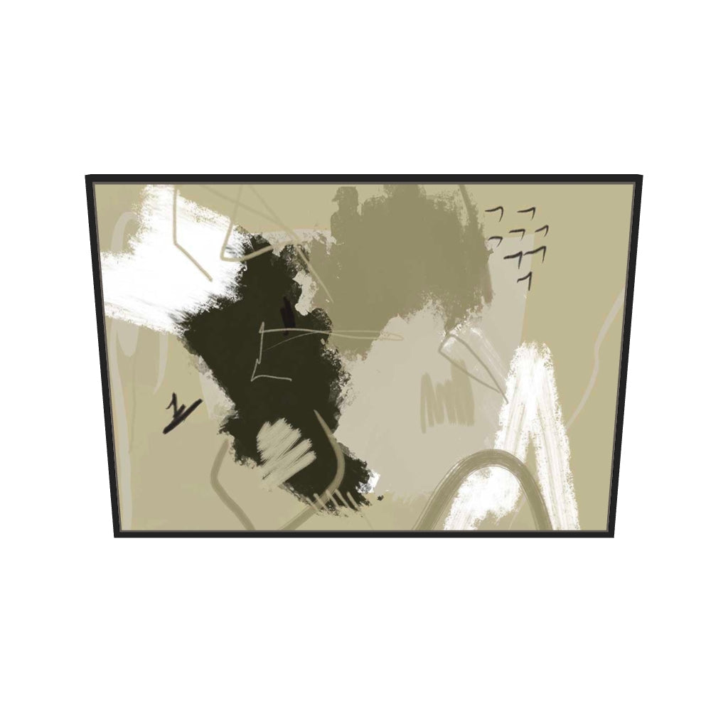 [ah-ar-v1:8b5cd58e1ca1879f1b453383] Mark Making Study Canvas Art — 70 x 100 cm, black frame (AR scale)
