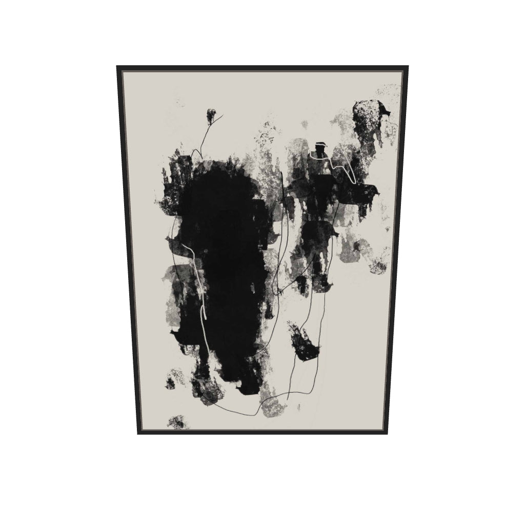 [ah-ar-v1:f44fec2ac8ae25c67820231a] Rise And Fall Canvas Art — 70 x 100 cm, black frame (AR scale)