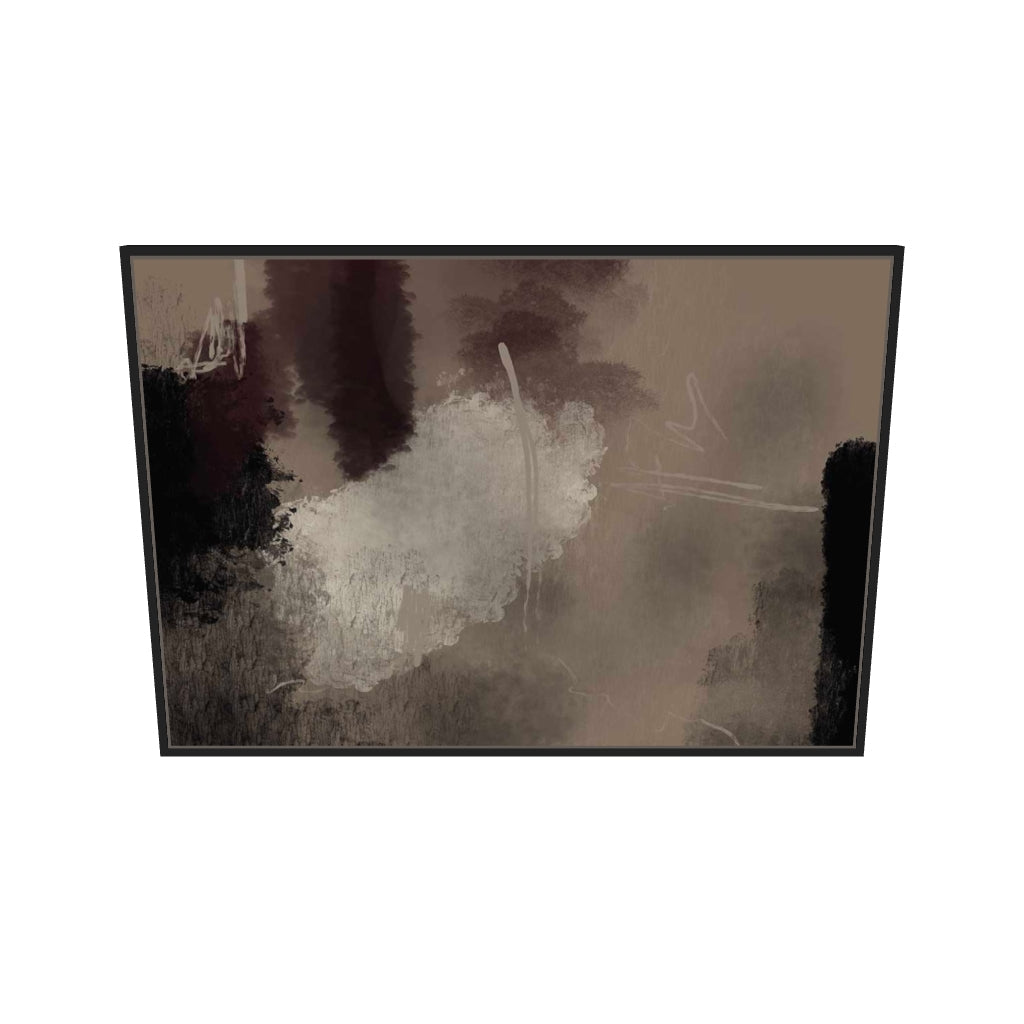 [ah-ar-v1:0d567efcfc937417bb7df984] Misty Meadow Canvas Art — 70 x 100 cm, black frame (AR scale)