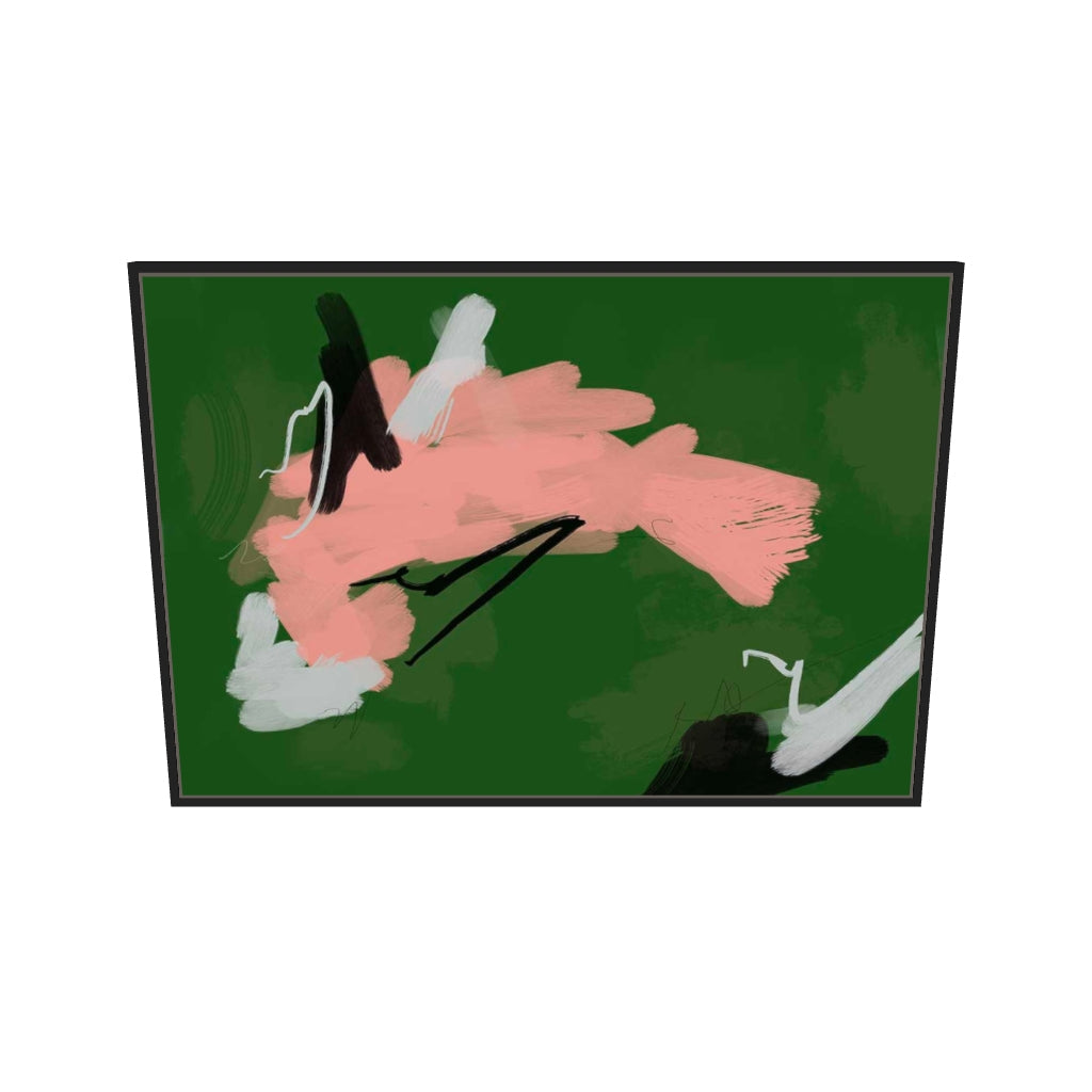 [ah-ar-v1:88523ca7a951c0e4d5633f53] Lily Pond Canvas Art — 70 x 100 cm, black frame (AR scale)