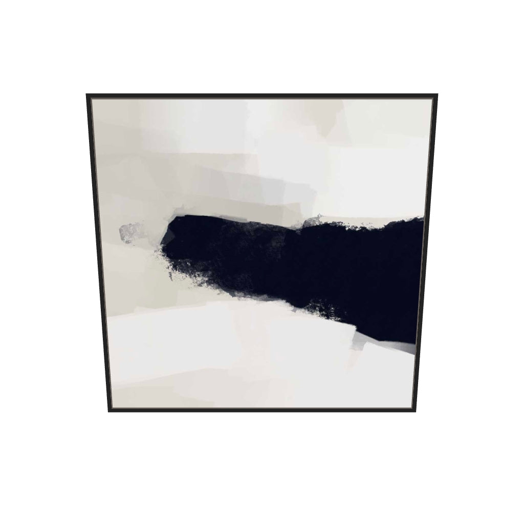 [ah-ar-v1:60a11c5c12288761fbdf13bf] Neutral Haze Canvas Art — 100 x 100 cm, black frame (AR scale)