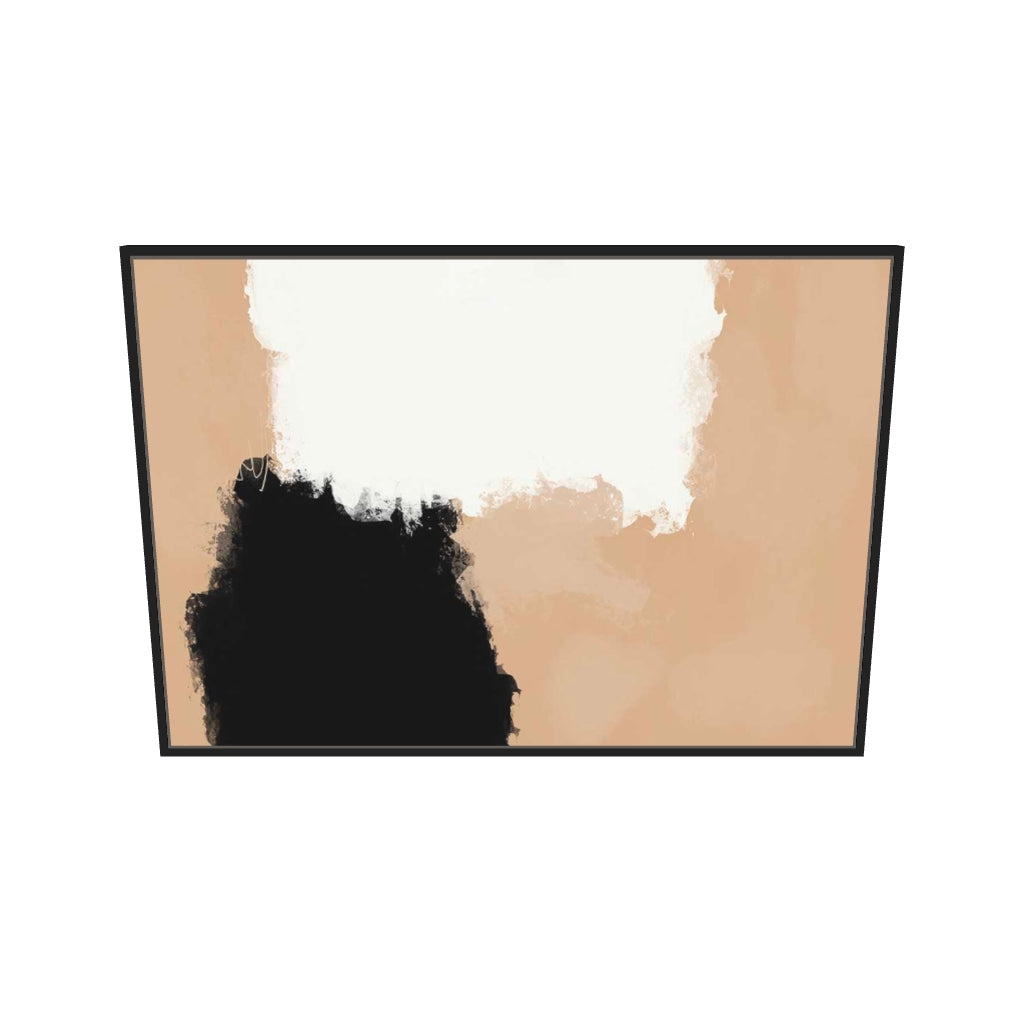 [ah-ar-v1:566640c26e5d4b40f88a8f49] Peach Illusions II Canvas Art — 70 x 100 cm, black frame (AR scale)