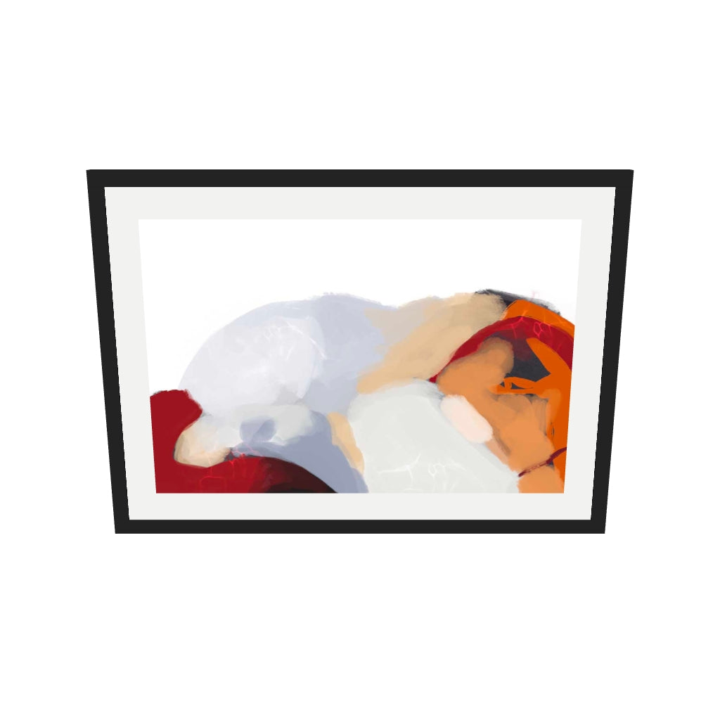 [ah-ar-v1:5dccd450be2ca49595ddc237] Lava Sands I Art Print — 50 x 70 cm, black frame (AR scale)