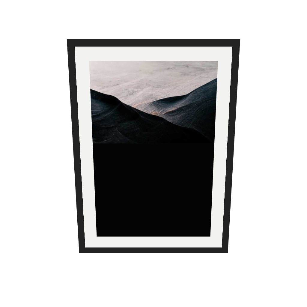 [ah-ar-v1:49c3fa60f00316a36f048a6b] Beyond The Valley Art Print — 50 x 70 cm, black frame (AR scale)