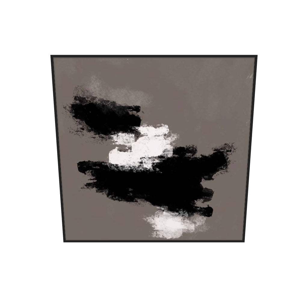 [ah-ar-v1:bb9c1cd215f2ad4f961ee2c9] Dark Hues IV Canvas Art — 100 x 100 cm, black frame (AR scale)