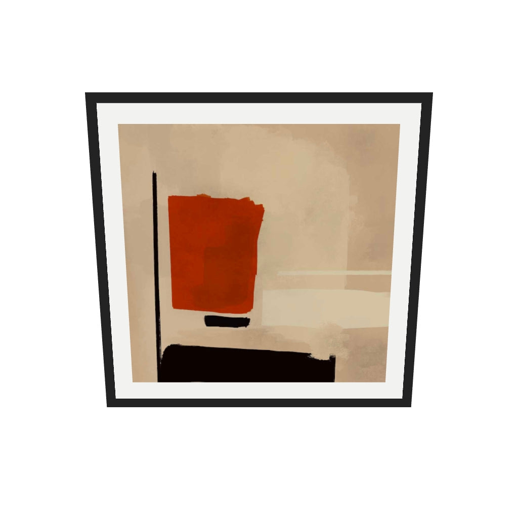[ah-ar-v1:a426032ef37515cc97f021eb] Reaching Out Art Print — 70 x 70 cm, black frame (AR scale)