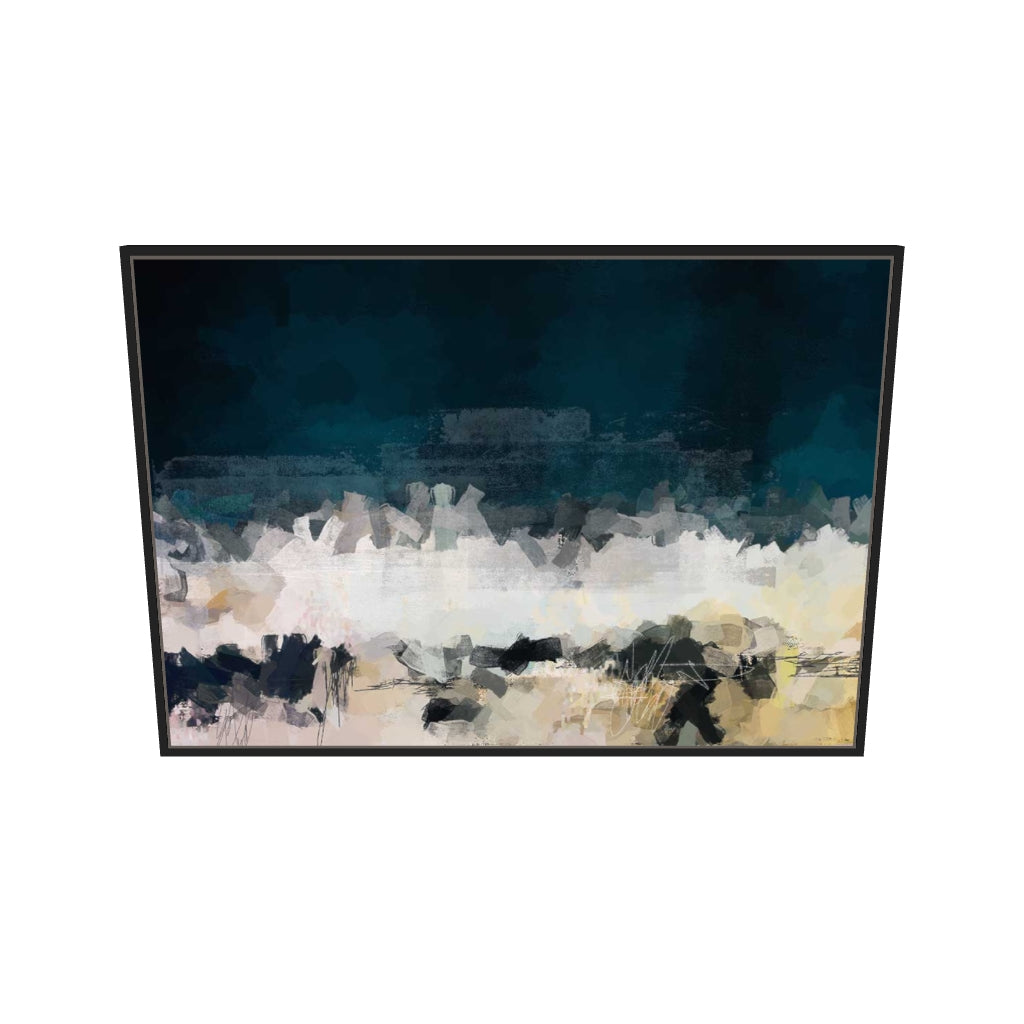[ah-ar-v1:69ae5810d9136c25f2cf853f] Fools Gold Canvas Art — 70 x 100 cm, black frame (AR scale)