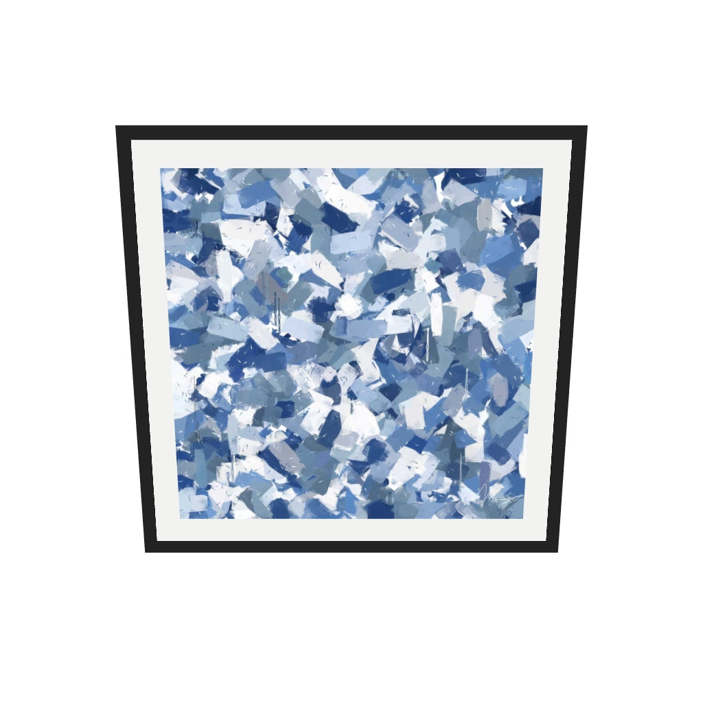 [ah-ar-v1:5b27767fb91f5c47885c08d4] Set In Stone Art Print — 70 x 70 cm, black frame (AR scale)