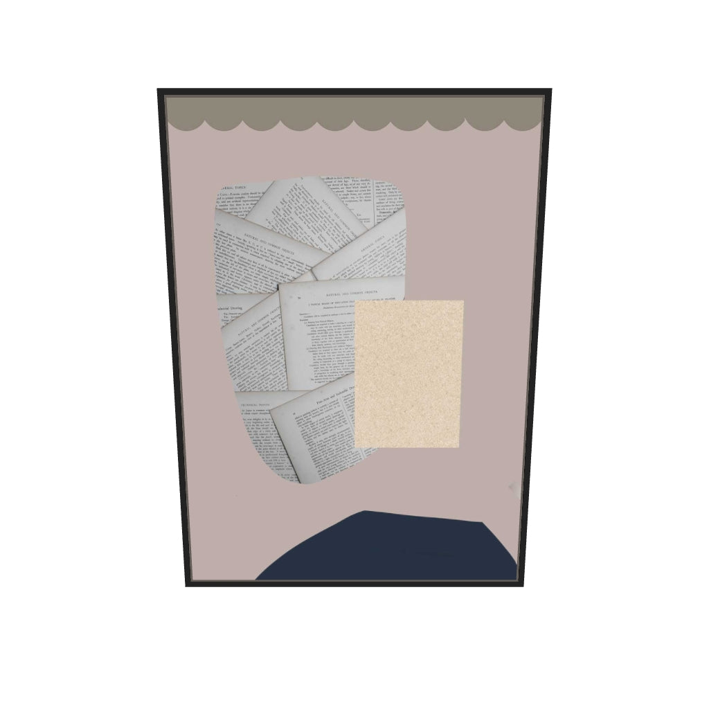 [ah-ar-v1:5374e477532d73096e226cd6] Collage Design Canvas Art — 70 x 100 cm, black frame (AR scale)