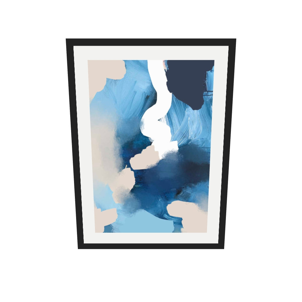 [ah-ar-v1:dab372f42caa706a69a95a5f] Iceberg Art Print — 50 x 70 cm, black frame (AR scale)