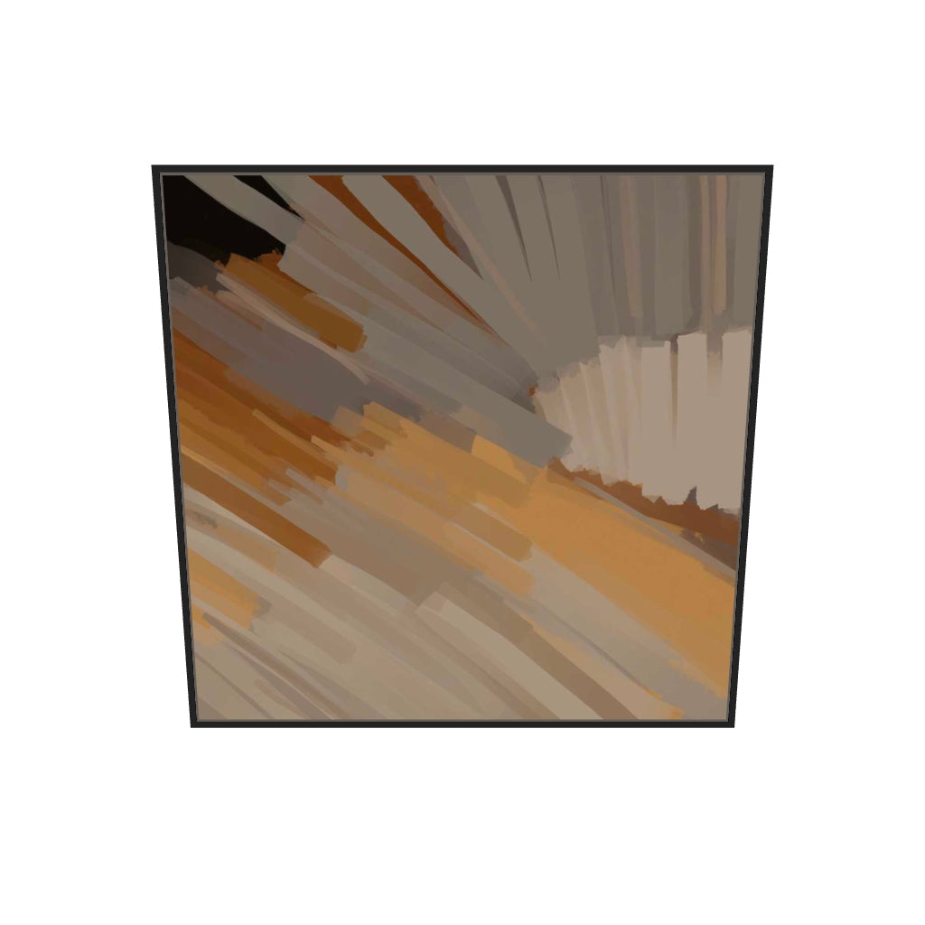 [ah-ar-v1:430f379b7452d0fc6fc7c19a] Fireworks I Canvas Art — 100 x 100 cm, black frame (AR scale)