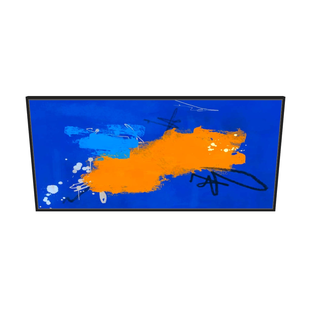 [ah-ar-v1:ff8f7ebfcab7cc8b0feba3ae] Velvet Sky Canvas Art — 130 x 60 cm, black frame (AR scale)