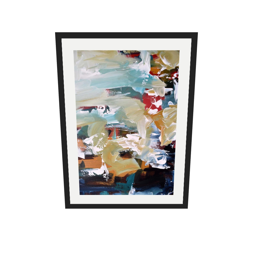 [ah-ar-v1:325c2af823dc1272b910f1b0] Abstract 107 Art Print — 50 x 70 cm, black frame (AR scale)