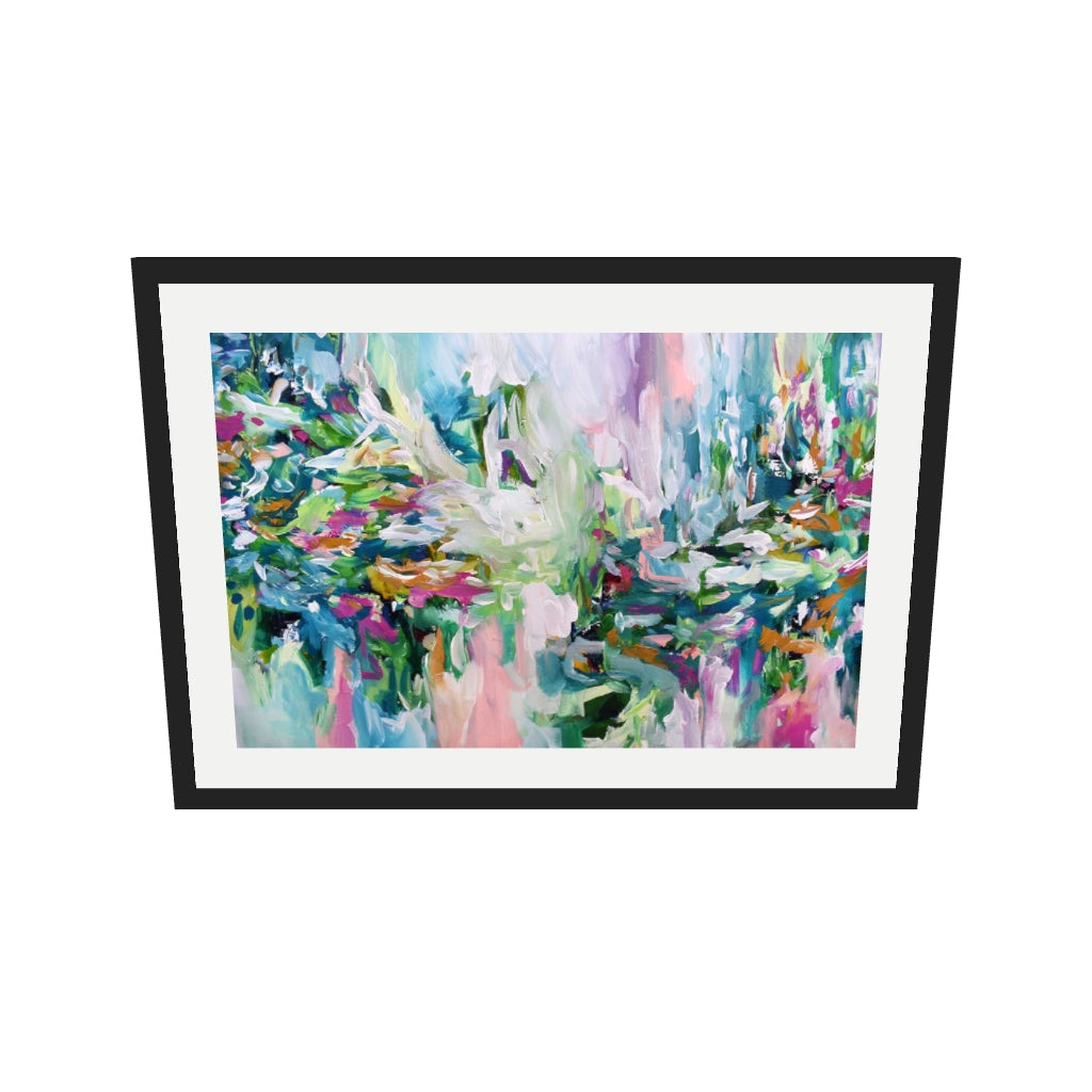[ah-ar-v1:2a68333d41a313be5db8b749] Abstract 149 Art Print — 50 x 70 cm, black frame (AR scale)