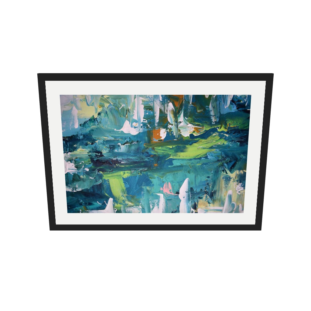 [ah-ar-v1:528973dfde50701048757e06] Abstract 168 Art Print — 50 x 70 cm, black frame (AR scale)
