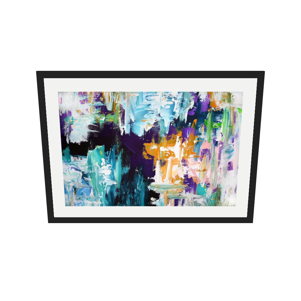 [ah-ar-v1:d84554e0fcb7741c576f7128] Abstract 169 Art Print — 50 x 70 cm, black frame (AR scale)