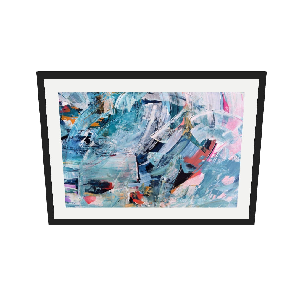 [ah-ar-v1:d9c37e8ae9dbe2da179f8a16] Abstract 173 Art Print — 50 x 70 cm, black frame (AR scale)