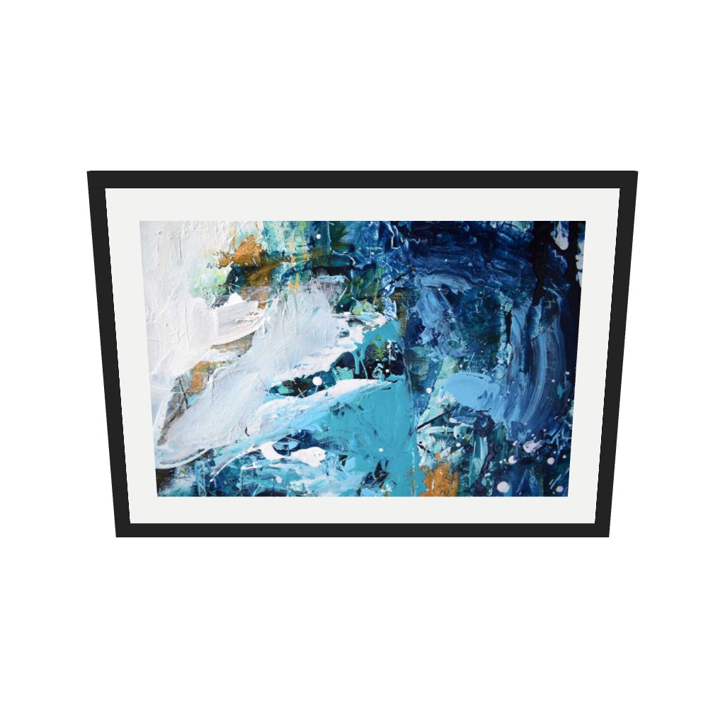 [ah-ar-v1:97ce6b5b973f7aa3909b8983] Abstract 178 Art Print — 50 x 70 cm, black frame (AR scale)