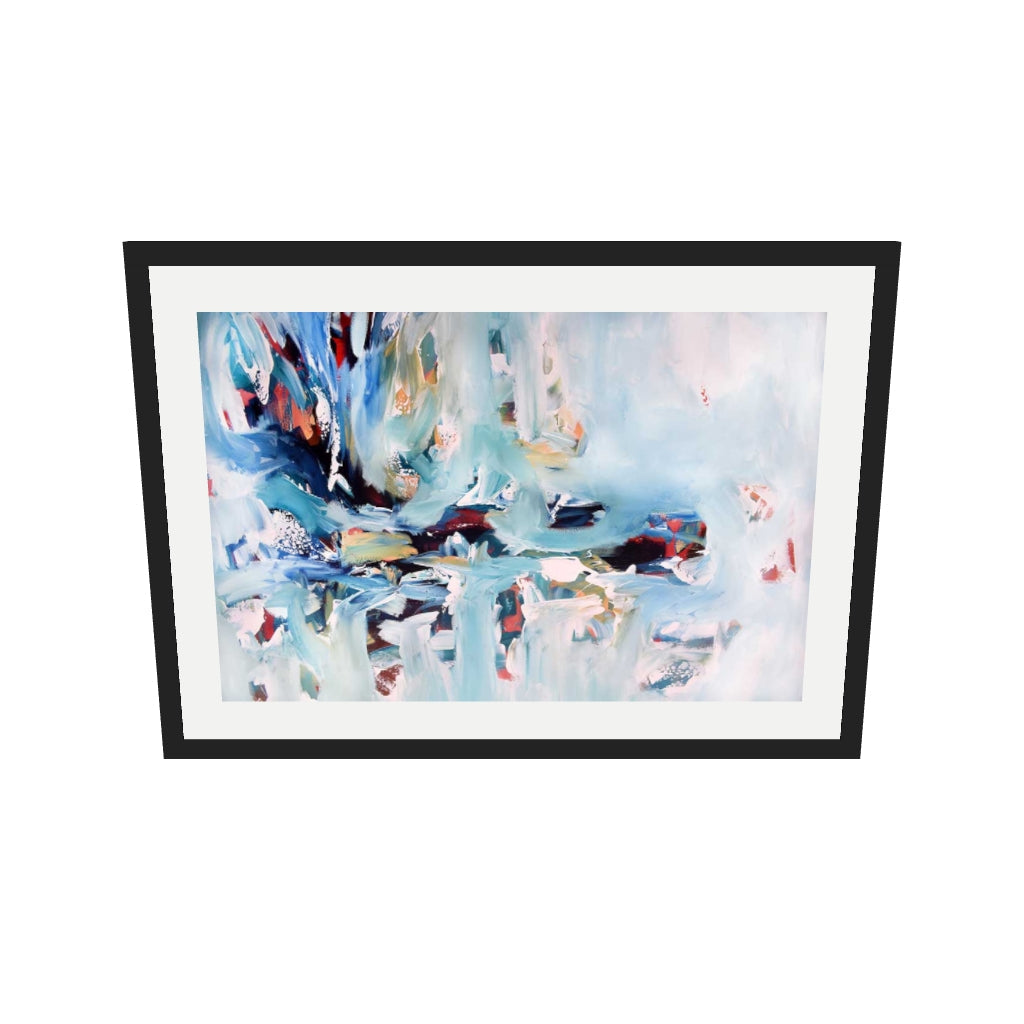 [ah-ar-v1:d34333a53370219aa212b43c] Abstract 241 Art Print — 50 x 70 cm, black frame (AR scale)