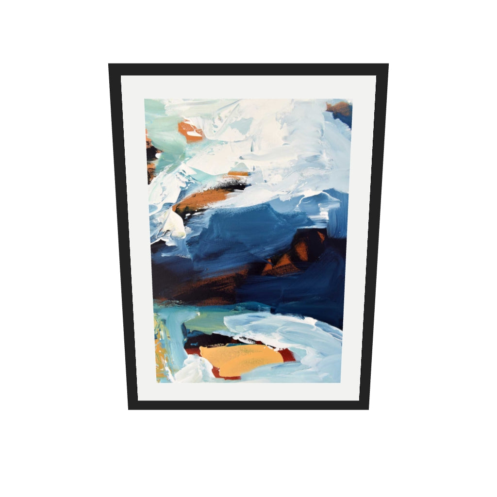[ah-ar-v1:bc84d6651ead495c7d6b0c75] Abstract 274 Art Print — 50 x 70 cm, black frame (AR scale)