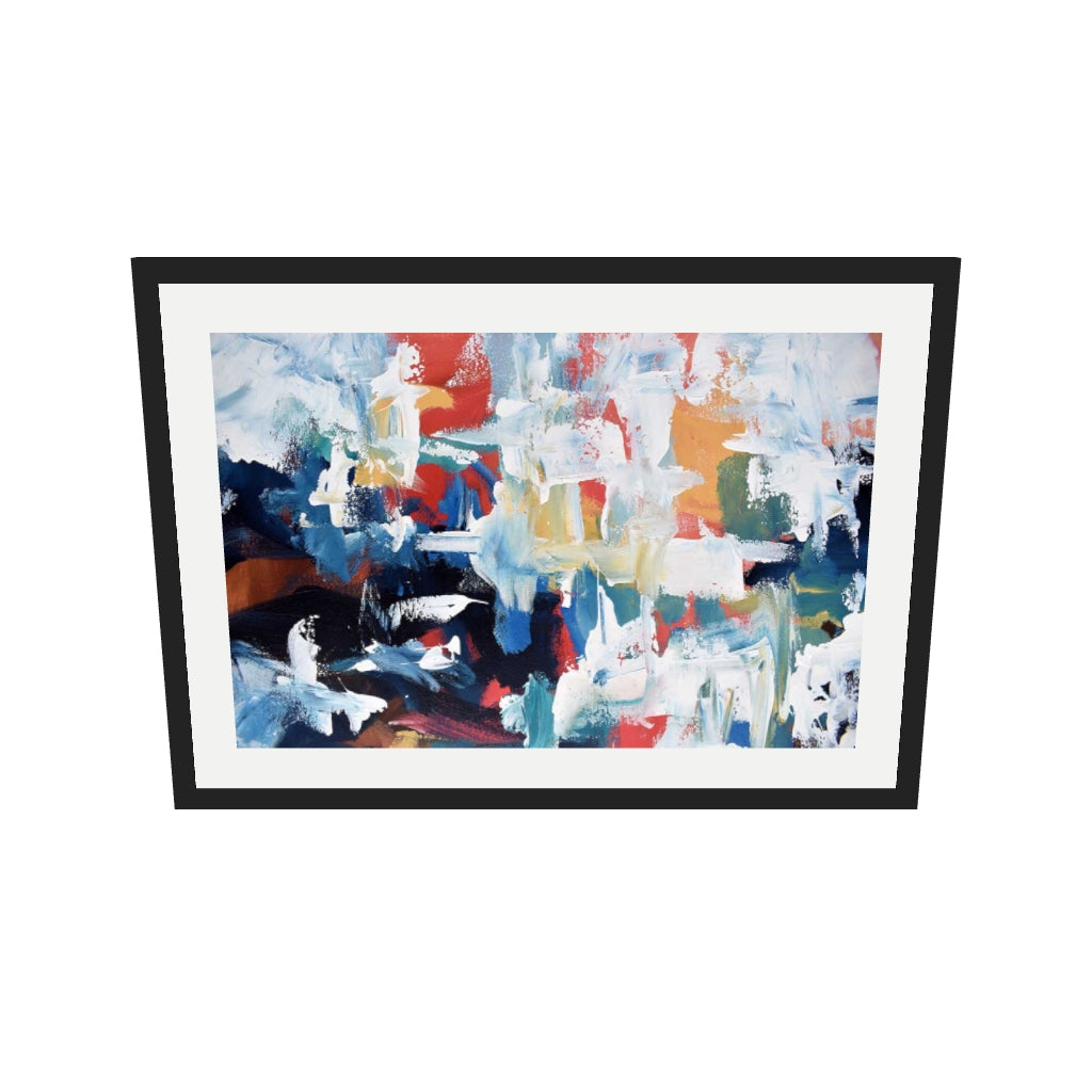 [ah-ar-v1:d67167ffde11f5908833e1f6] Abstract 276 Art Print — 50 x 70 cm, black frame (AR scale)