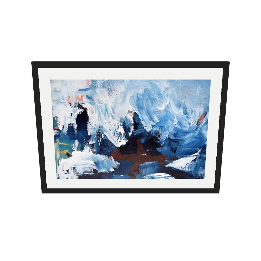 [ah-ar-v1:d28072b37571636e3bf17b20] Abstract 277 Art Print — 50 x 70 cm, black frame (AR scale)