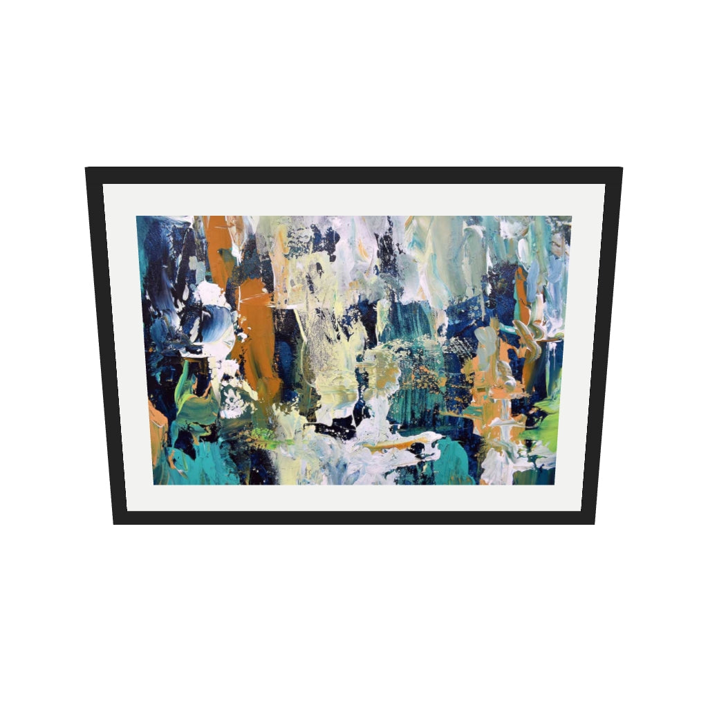 [ah-ar-v1:abc956cbd4233f4d430a69e1] Abstract 284 Art Print — 50 x 70 cm, black frame (AR scale)