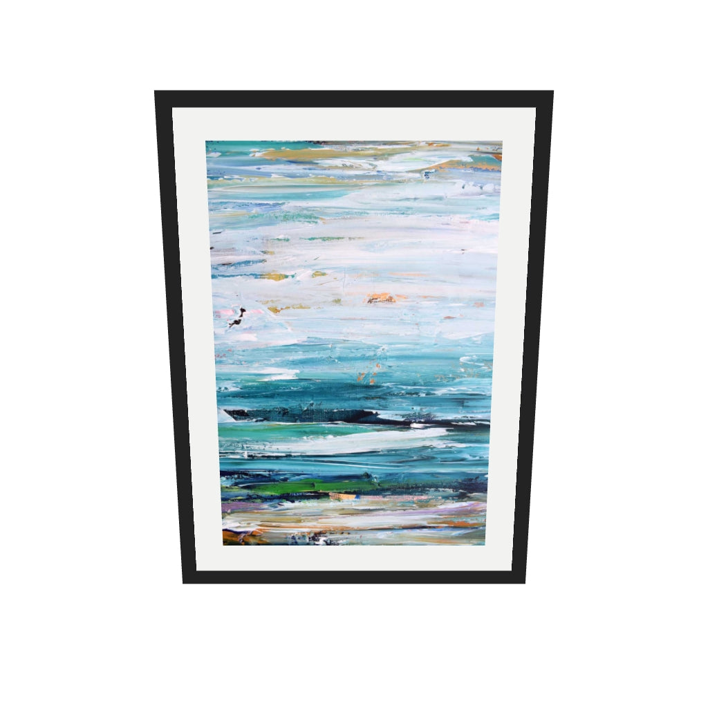 [ah-ar-v1:5f8572faf53227d56e646a6d] Abstract 287 Art Print — 50 x 70 cm, black frame (AR scale)